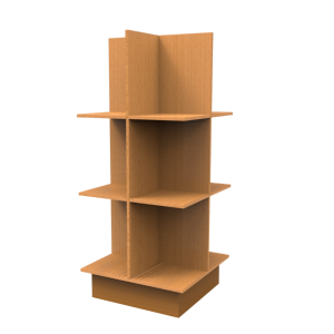 EXHIBIDOR 4 VISTAS ISLA MADERA