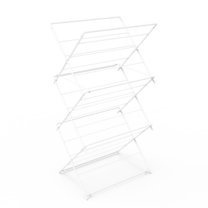 TENDEDERO PLEGABLE DE ACERO BLANCO